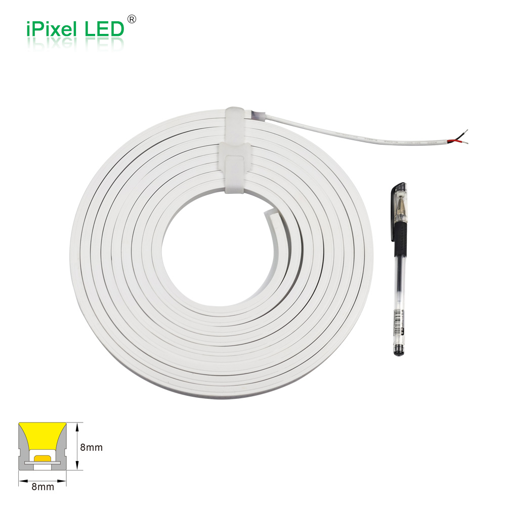 8*8mm Single Color Top View  LED neon flex-Mini cut